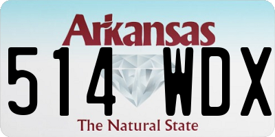 AR license plate 514WDX