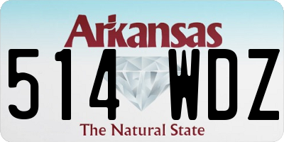 AR license plate 514WDZ