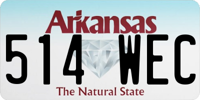 AR license plate 514WEC
