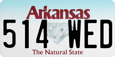 AR license plate 514WED