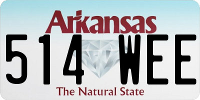 AR license plate 514WEE
