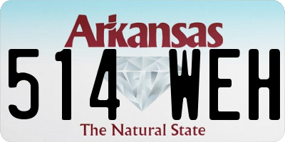 AR license plate 514WEH