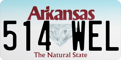 AR license plate 514WEL