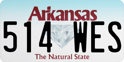 AR license plate 514WES