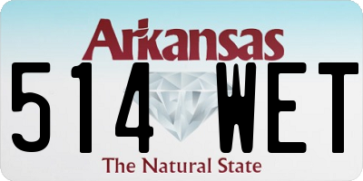 AR license plate 514WET