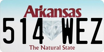 AR license plate 514WEZ