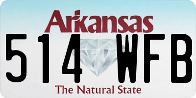 AR license plate 514WFB