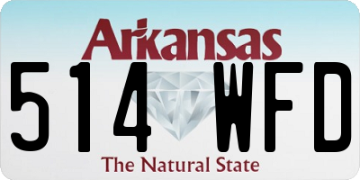 AR license plate 514WFD