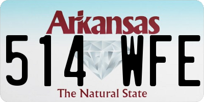 AR license plate 514WFE
