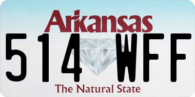 AR license plate 514WFF