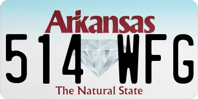AR license plate 514WFG