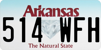 AR license plate 514WFH