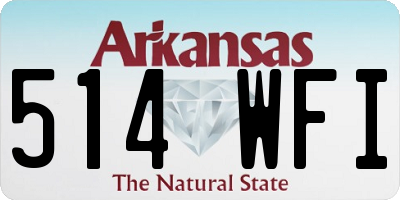AR license plate 514WFI