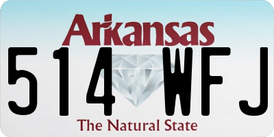 AR license plate 514WFJ