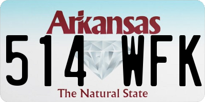 AR license plate 514WFK