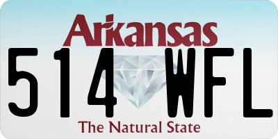 AR license plate 514WFL