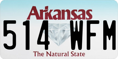 AR license plate 514WFM