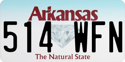 AR license plate 514WFN