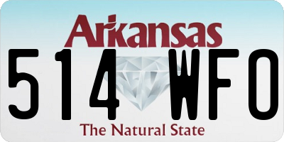 AR license plate 514WFO