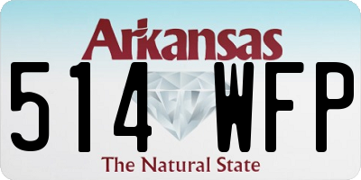AR license plate 514WFP