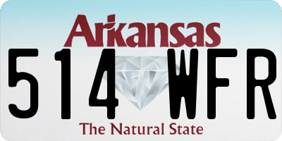AR license plate 514WFR