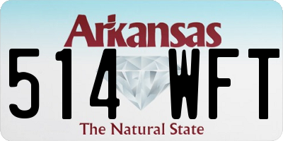 AR license plate 514WFT