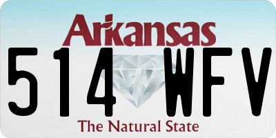 AR license plate 514WFV