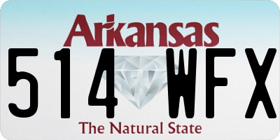 AR license plate 514WFX