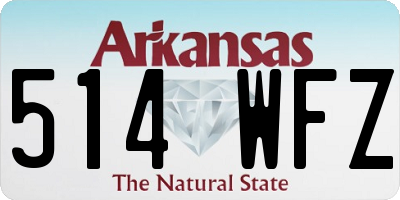 AR license plate 514WFZ