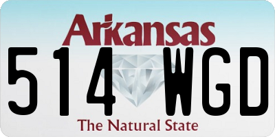 AR license plate 514WGD