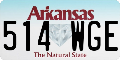 AR license plate 514WGE