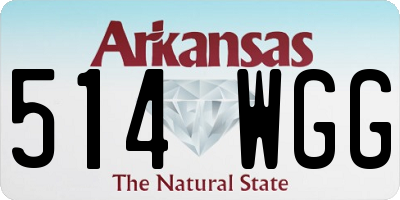 AR license plate 514WGG