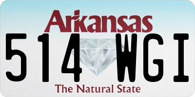 AR license plate 514WGI