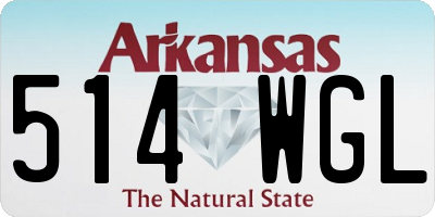 AR license plate 514WGL