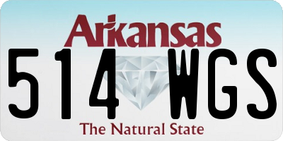 AR license plate 514WGS
