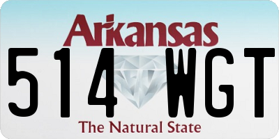 AR license plate 514WGT