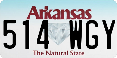 AR license plate 514WGY