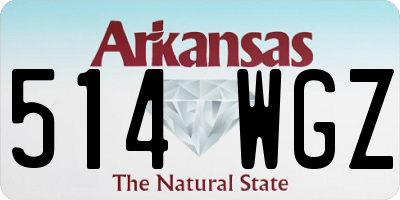 AR license plate 514WGZ