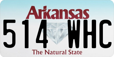 AR license plate 514WHC