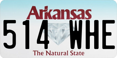 AR license plate 514WHE