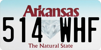 AR license plate 514WHF