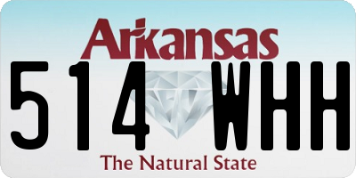 AR license plate 514WHH