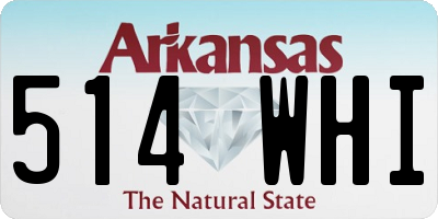 AR license plate 514WHI