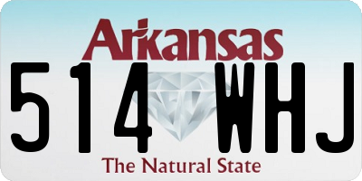 AR license plate 514WHJ