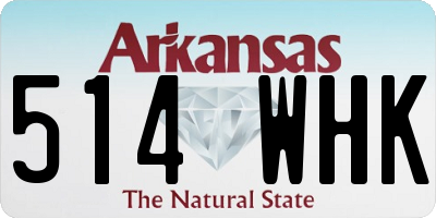 AR license plate 514WHK