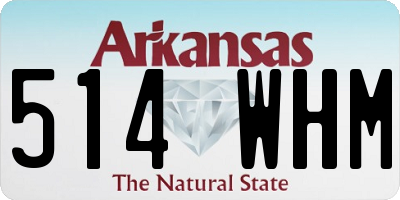 AR license plate 514WHM