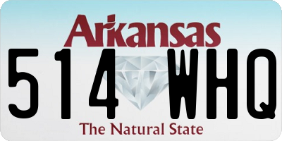 AR license plate 514WHQ