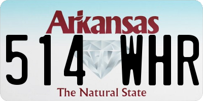 AR license plate 514WHR