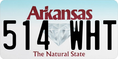 AR license plate 514WHT