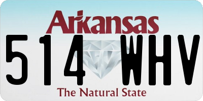 AR license plate 514WHV
